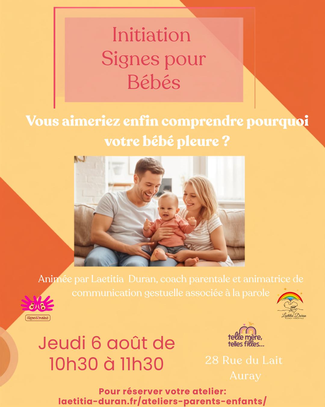 Dynamic Workshop Poster for Baby Sign Language